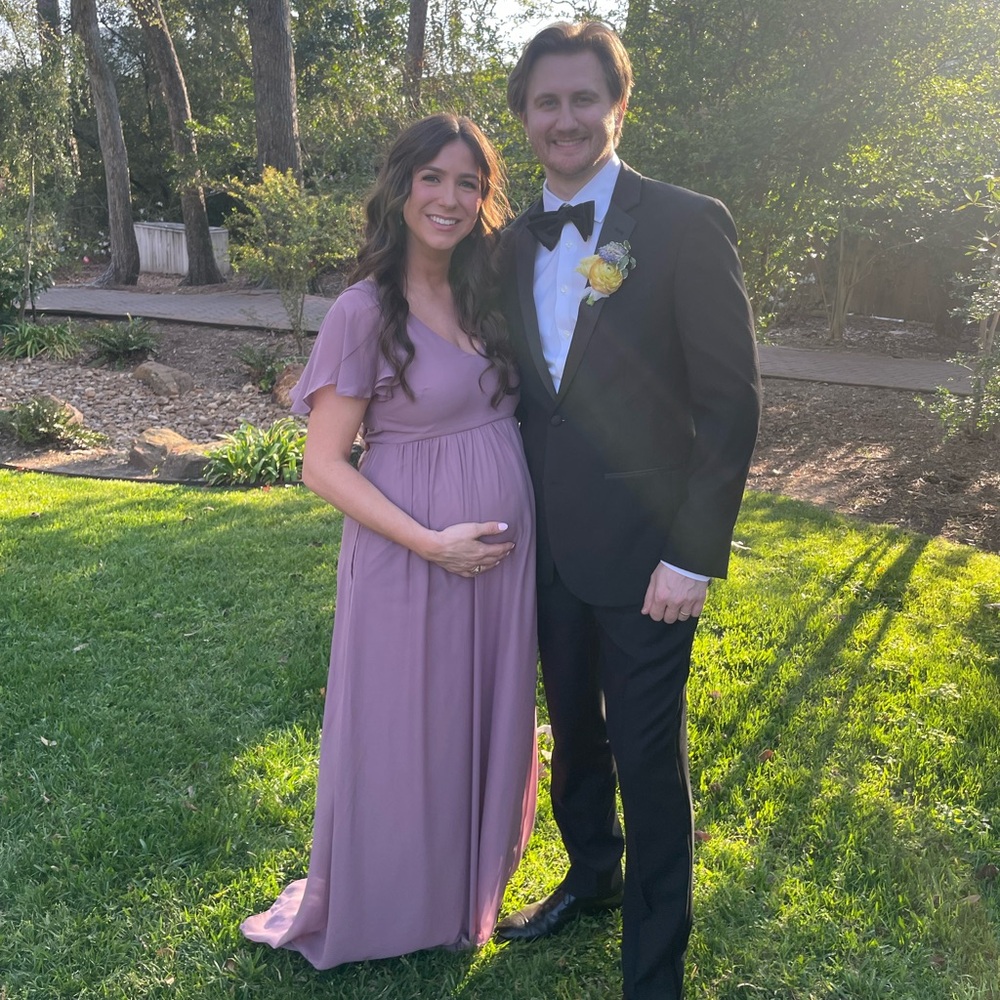 Birdy Grey Hannah Dark Mauve Maternity Bridesmaid Dress